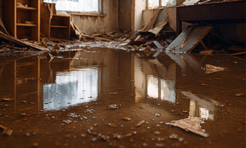 sewage flood cleaning